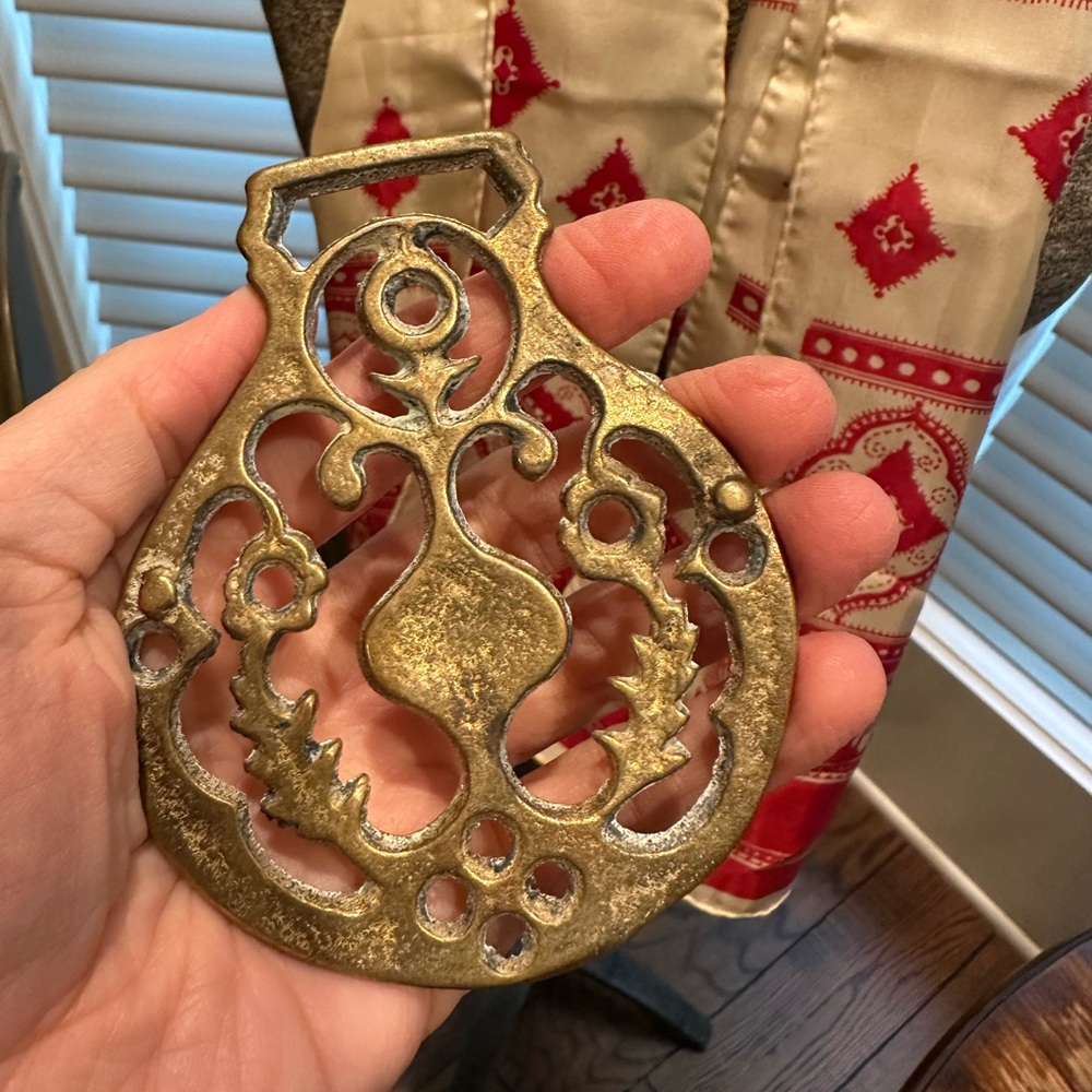Decorative Vintage Horse Brass (Scarf Slide)